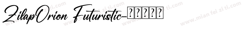 ZilapOrion Futuristic字体转换